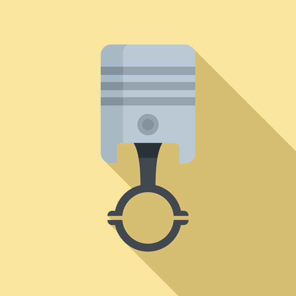 Auto piston icon, flat style vector