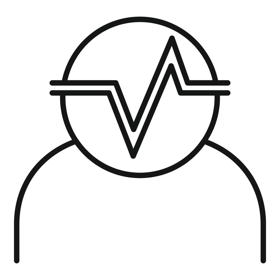 High personal traits icon, outline style vector