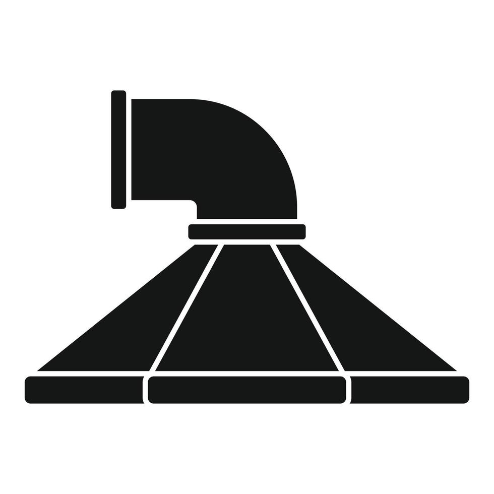 Kitchen ventilation icon, simple style vector