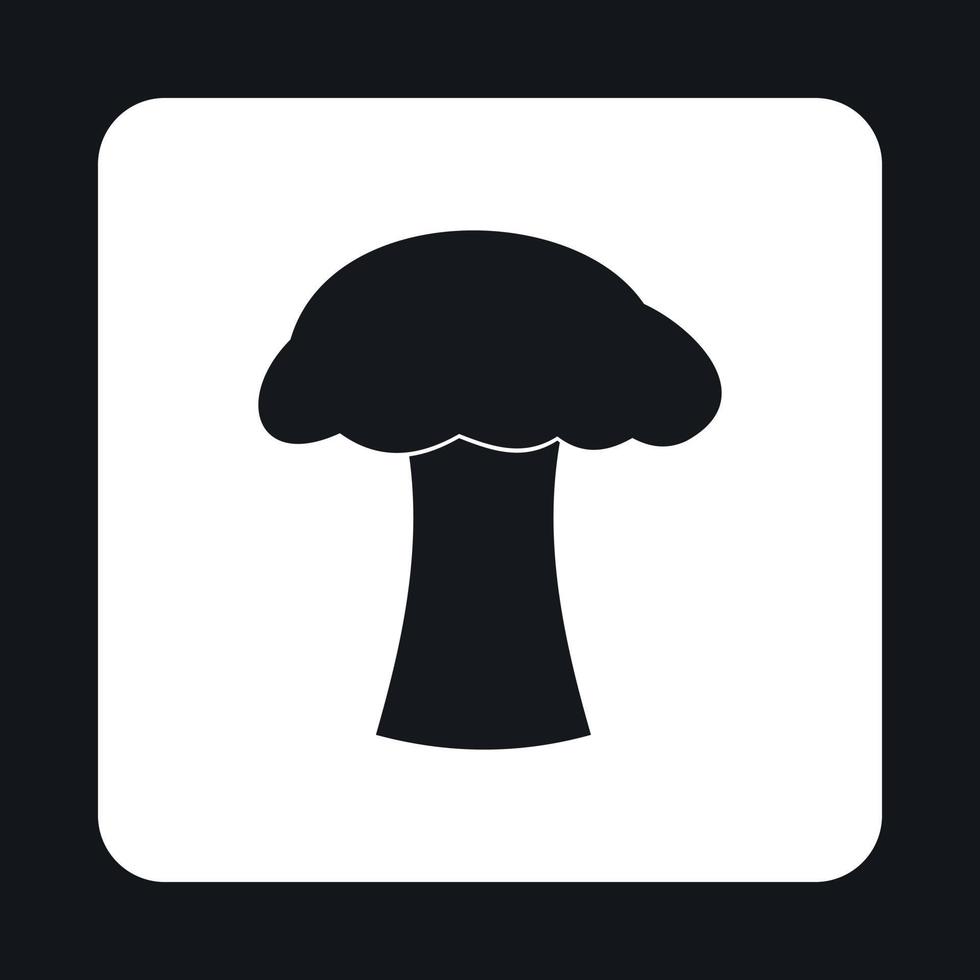 Mushroom icon, simple style vector