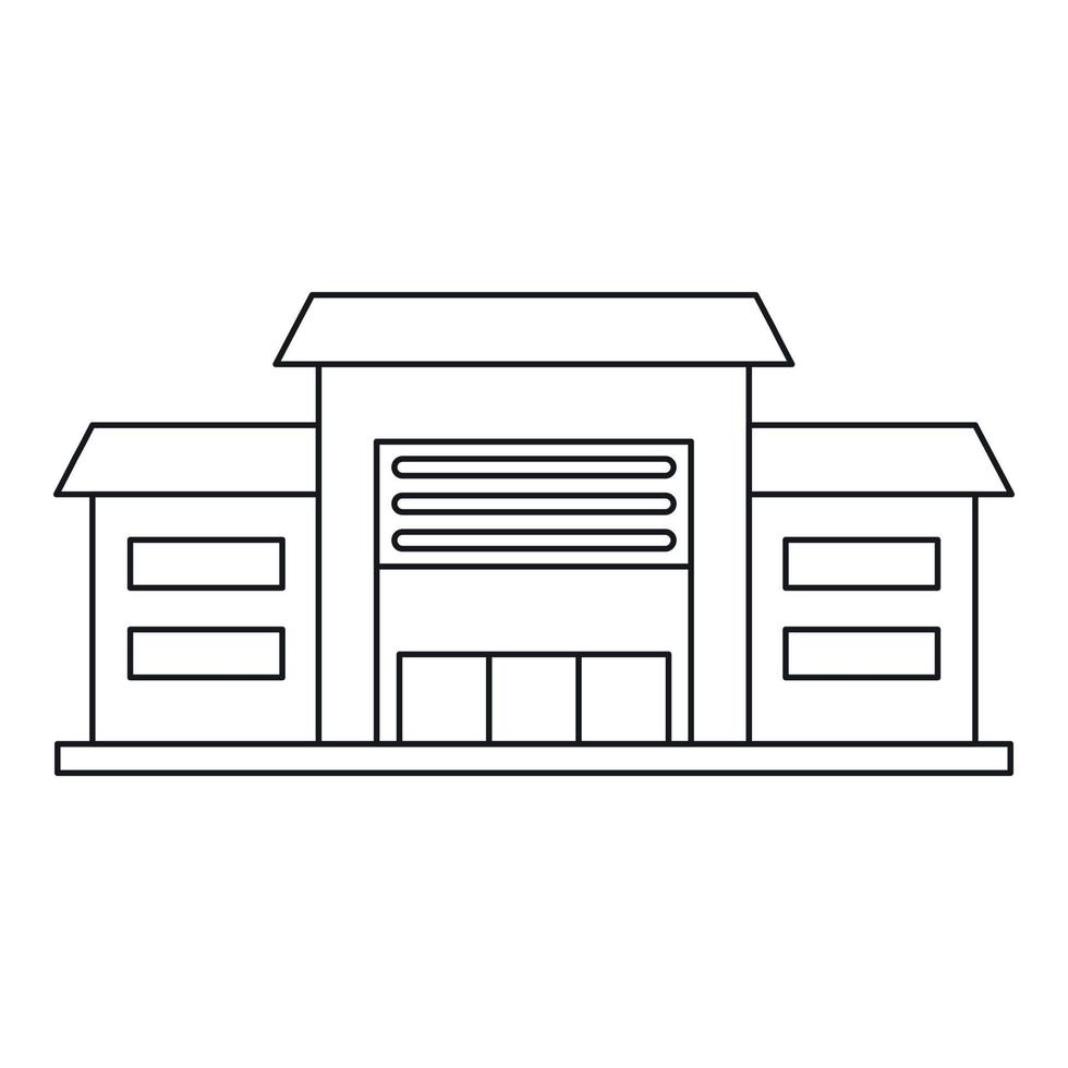 Warehouse icon, outline style 14692957 Vector Art at Vecteezy