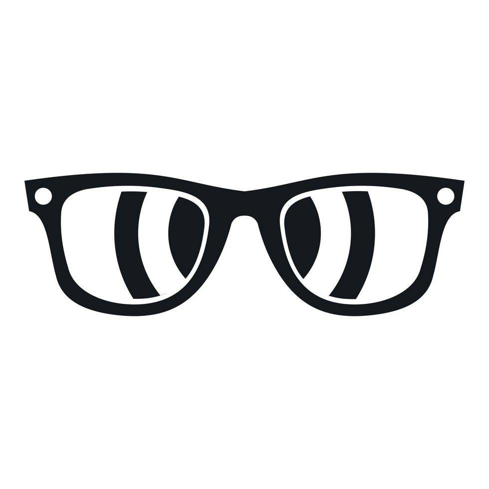 Sunglasses icon, simple style vector
