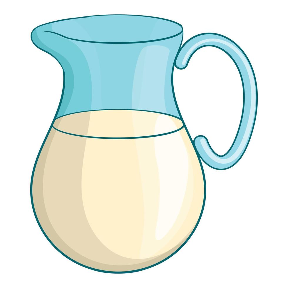 Swiss milk icon, cartoon style vector