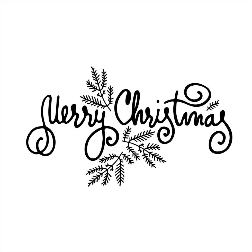 Merry Christmas greeting card vector