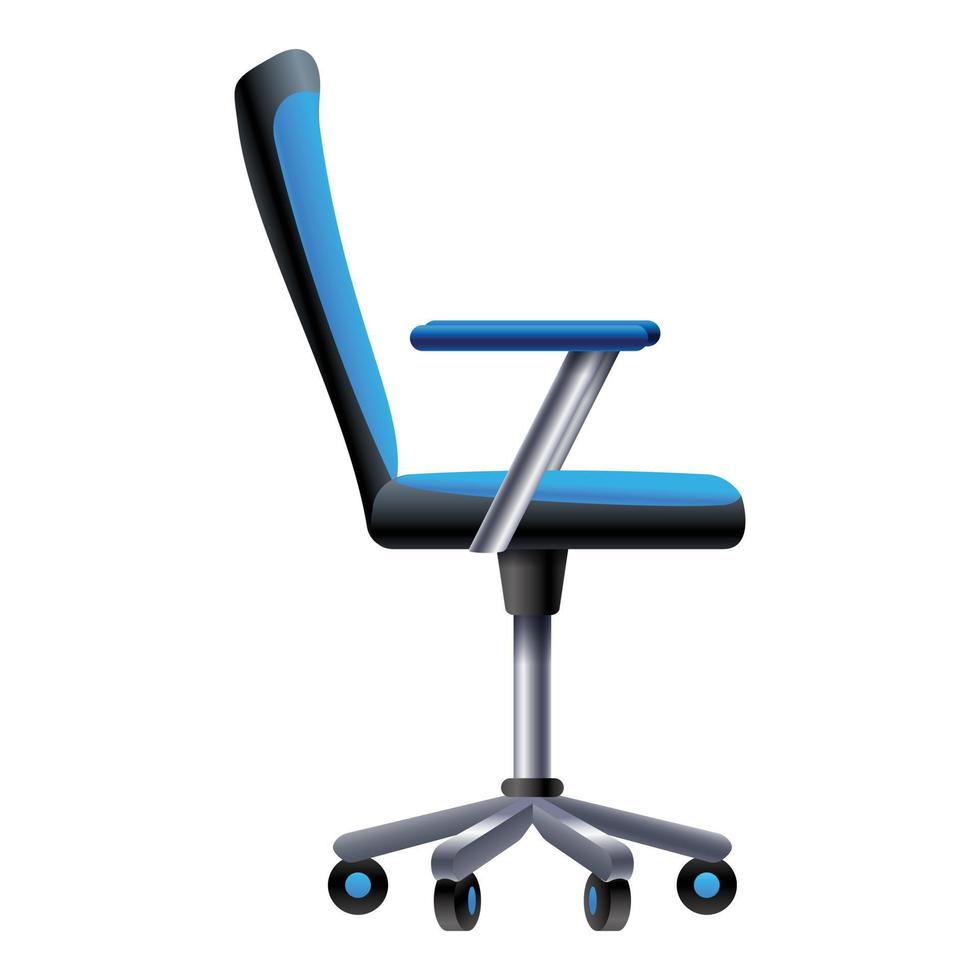 Soft desk chair icon, cartoon style vector