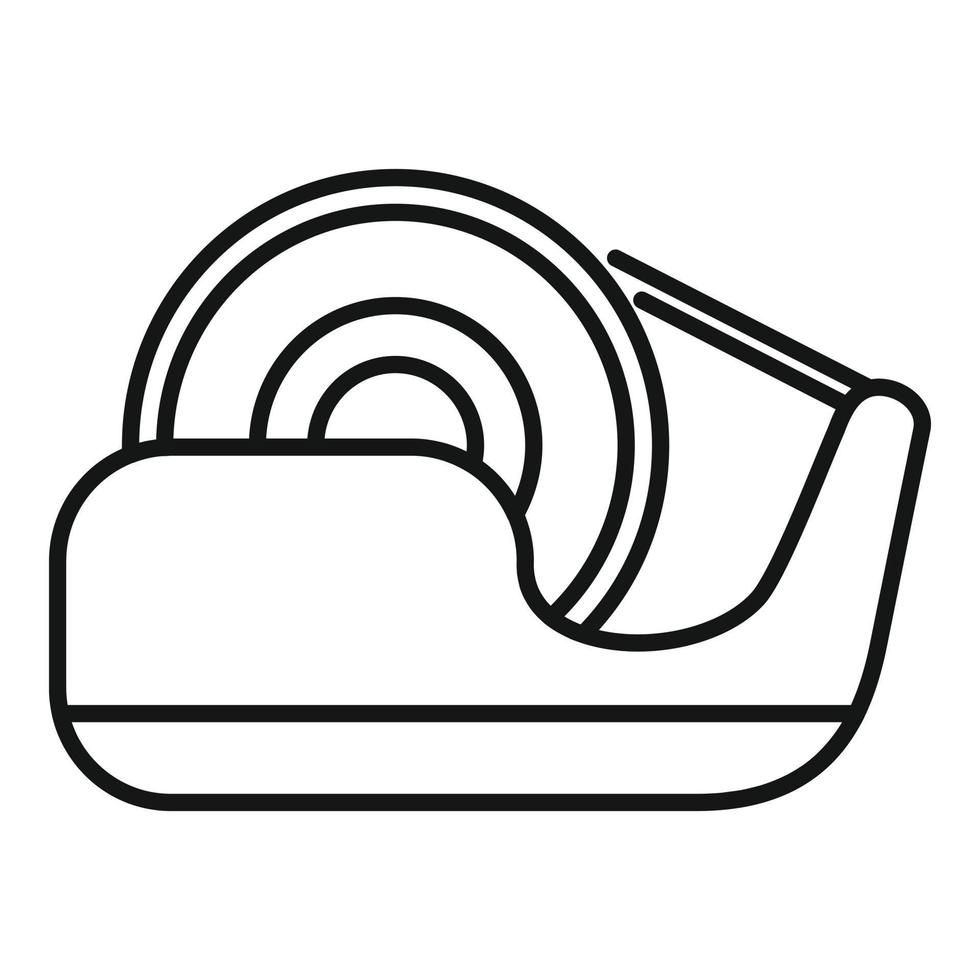 Tape holder icon, outline style vector