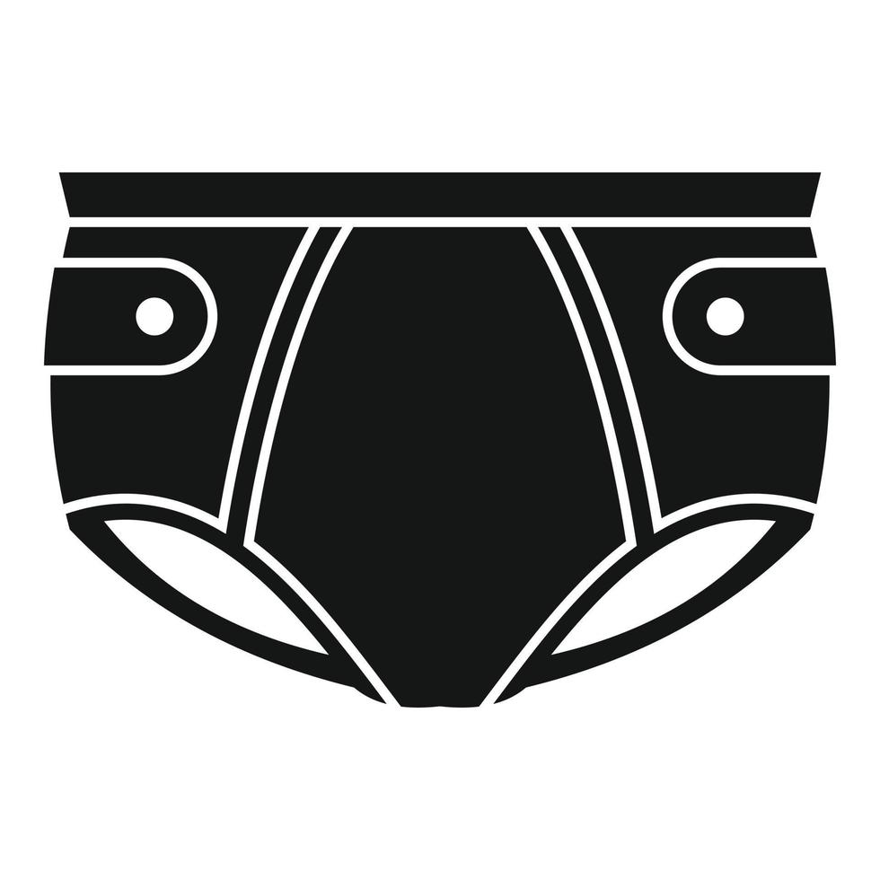 Disponsable diaper icon, simple style vector