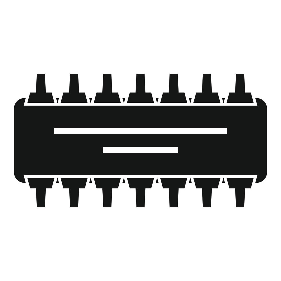 Radio amplifier icon, simple style vector
