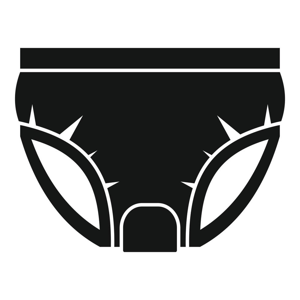 Clean diaper icon, simple style vector