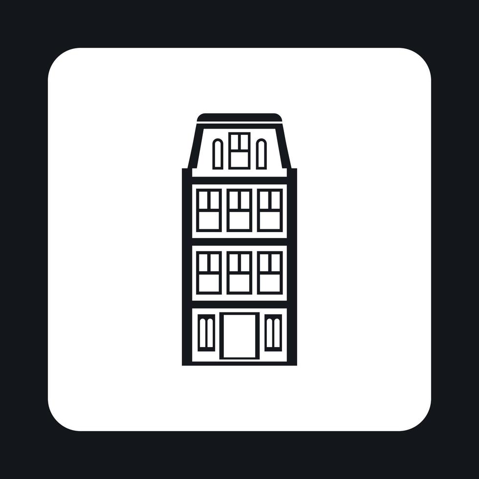 House icon in simple style vector