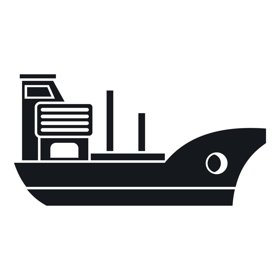 Marine ship icon, simple style vector