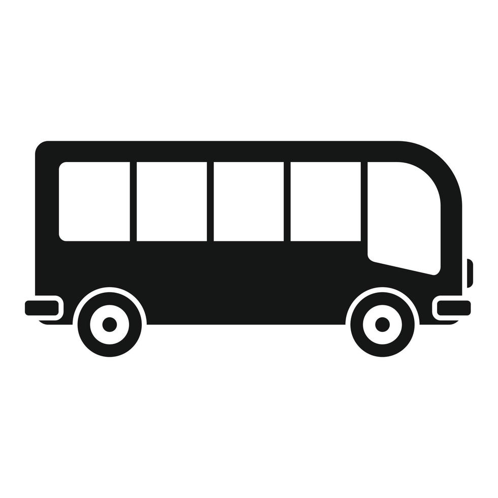 Travel bus icon, simple style vector