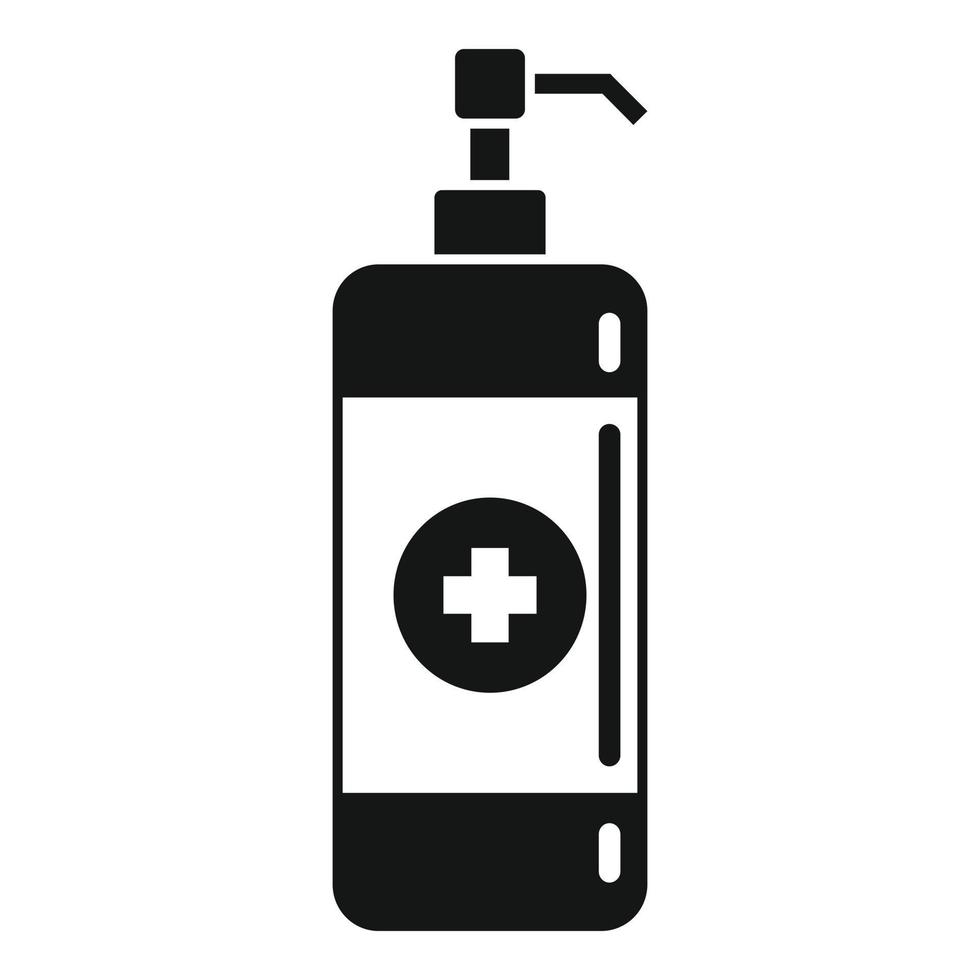 Antiseptic hand wash icon, simple style vector