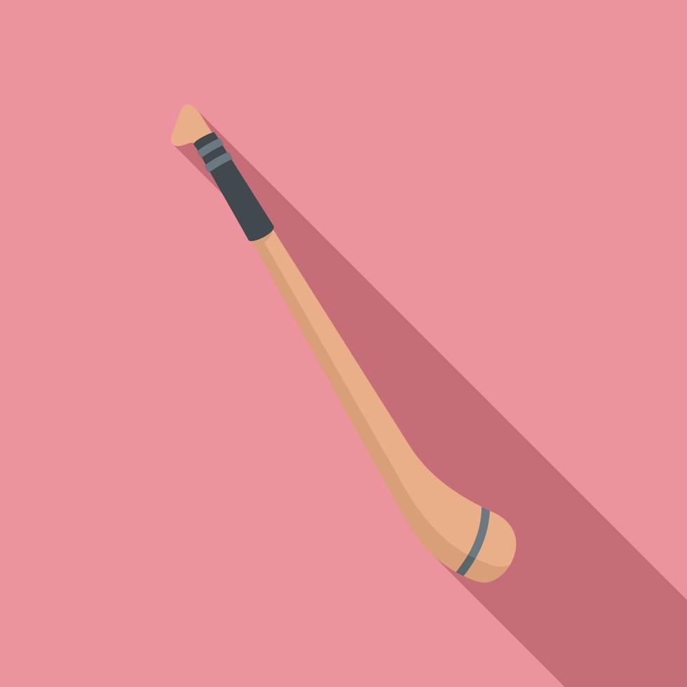 Hurling stick icon, flat style vector