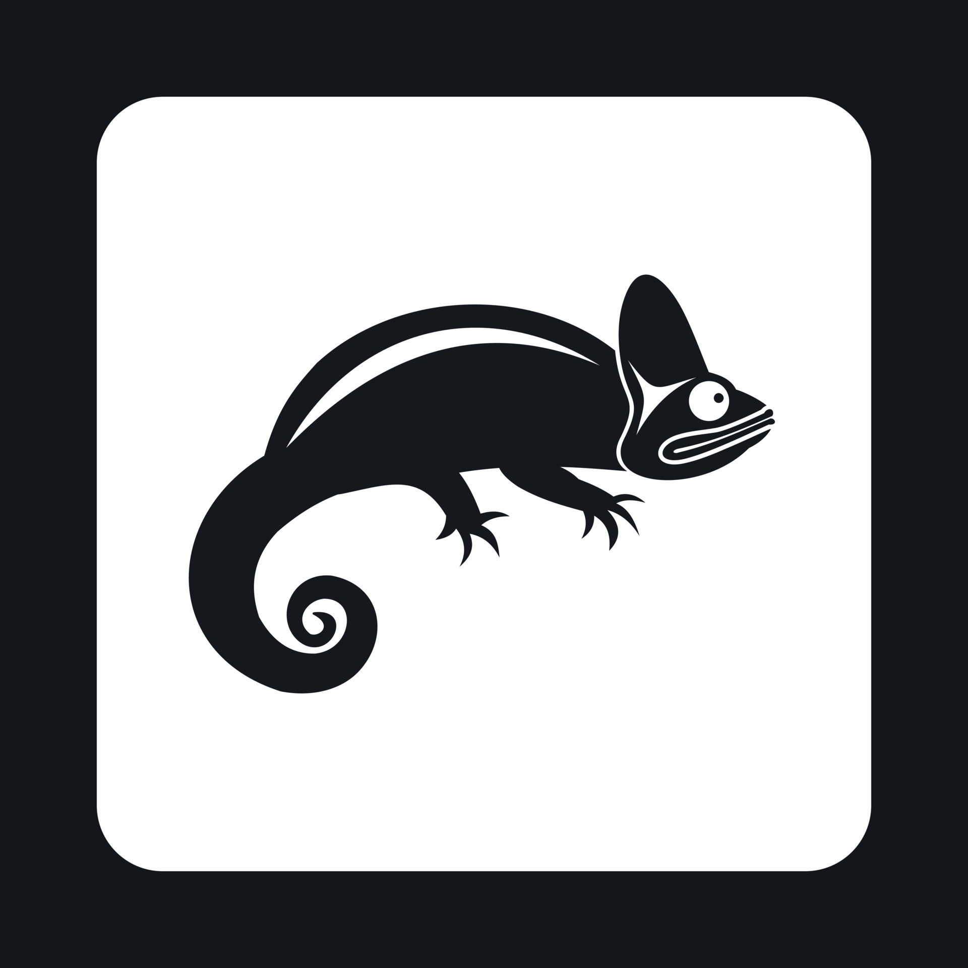 icono de camaleón, estilo simple 14693203 Vector en Vecteezy