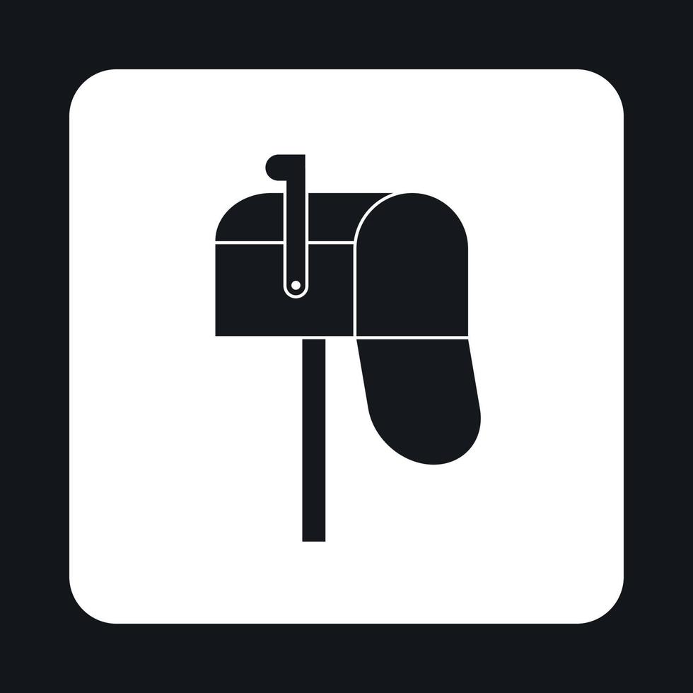 Inbox icon, simple style vector