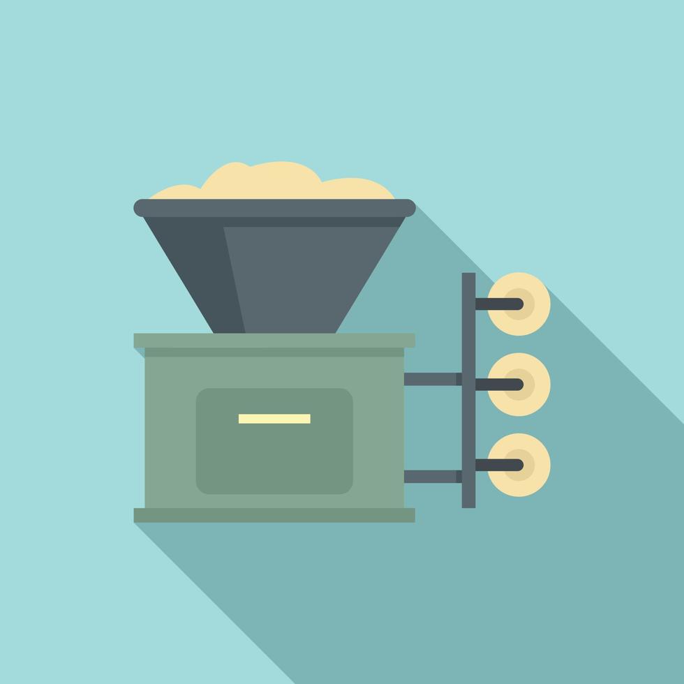 Industry textile production icon, flat style vector