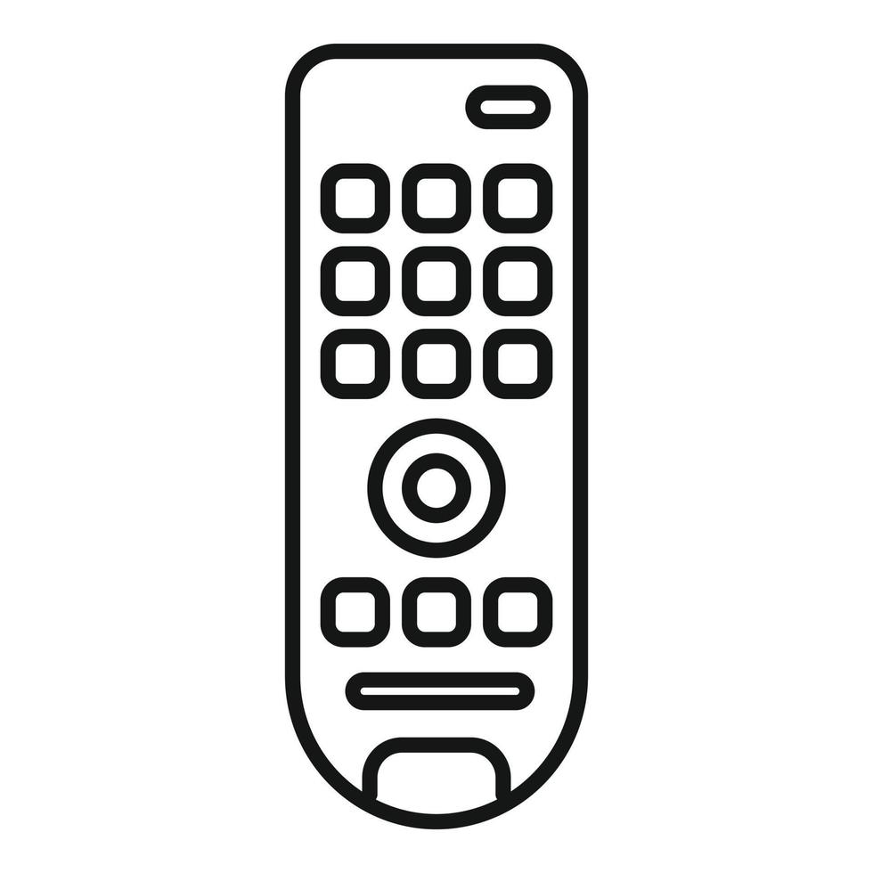 Hand remote control icon, outline style vector