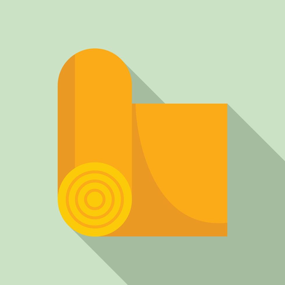 Fiber roll icon, flat style vector