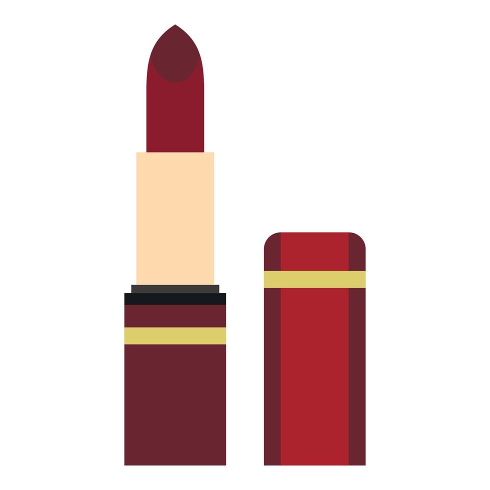 Lipstick icon, flat style vector