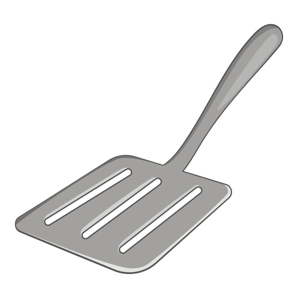 Kitchen spatula icon, cartoon style vector