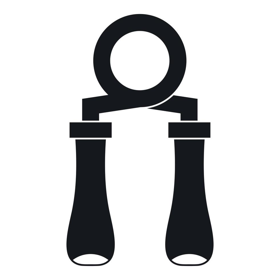 hand grip trainer icon, simple style vector