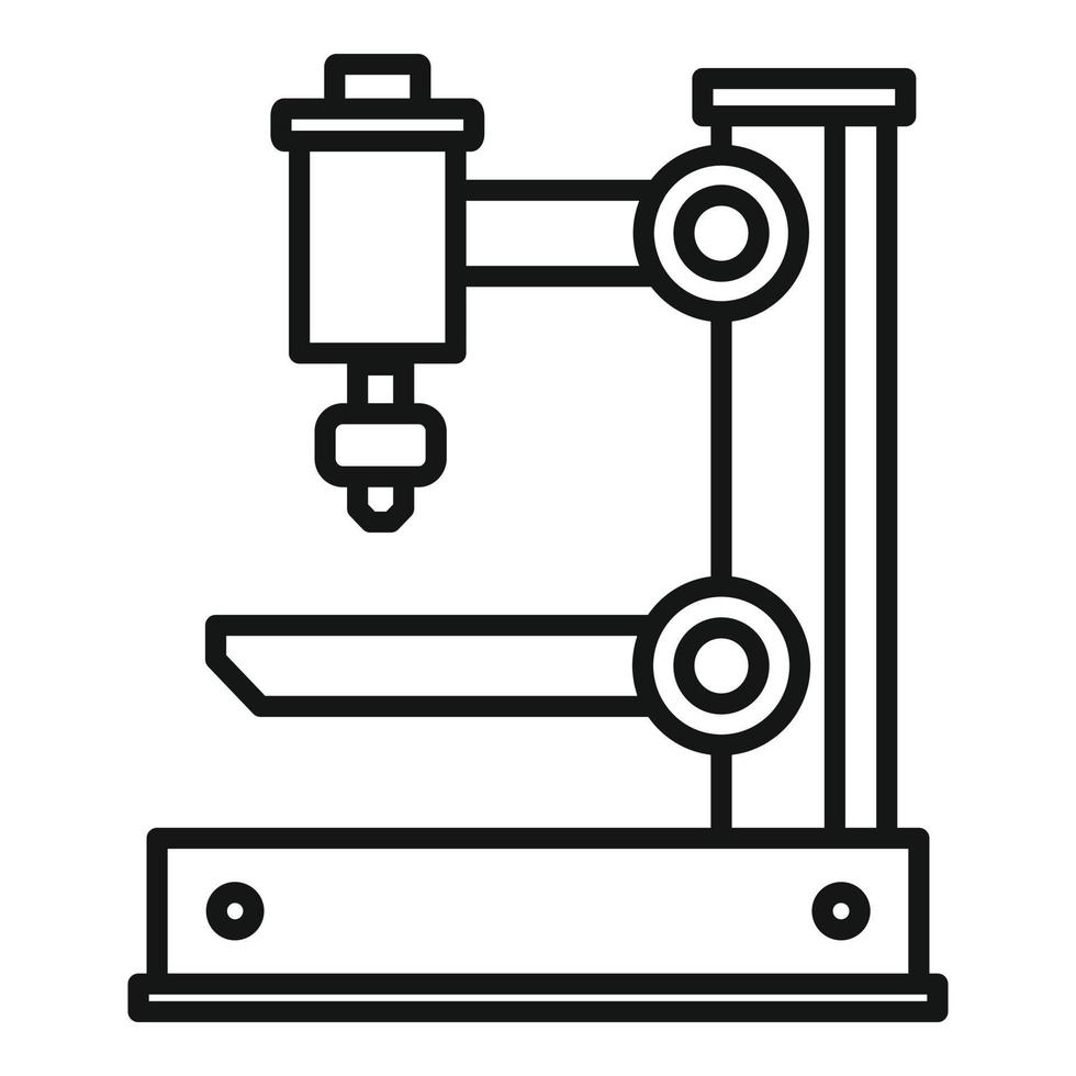 icono de fresadora eléctrica, estilo de contorno vector