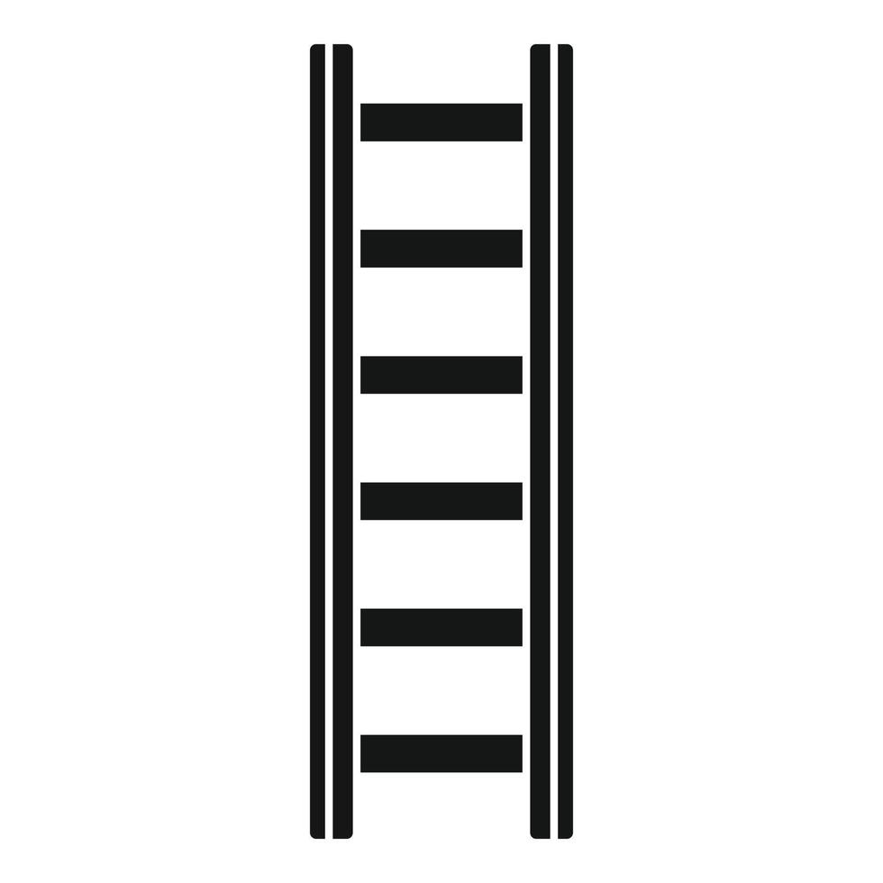 Repair ladder icon, simple style vector
