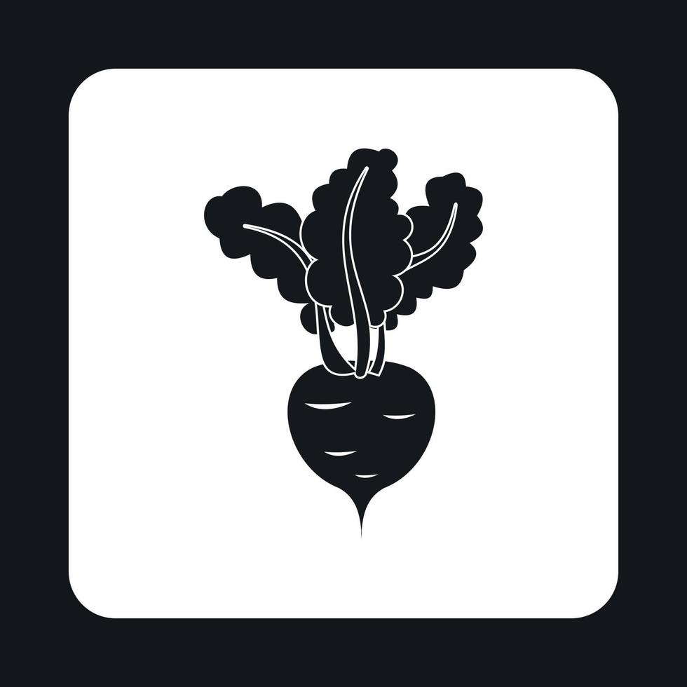 Turnip icon, simple style vector