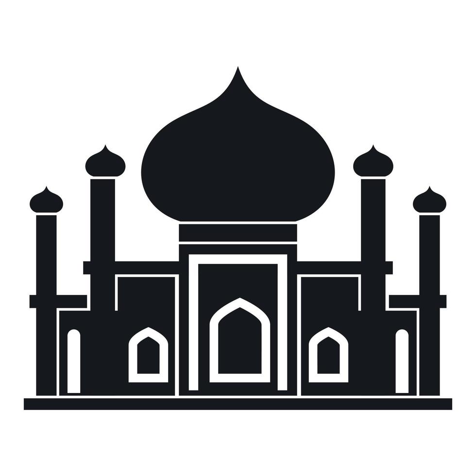 Mosque icon in simple style vector