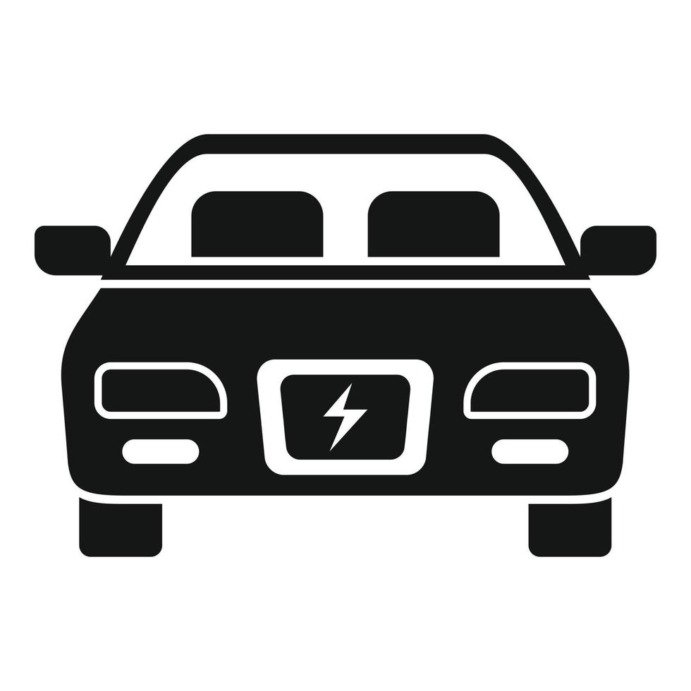 Modern hybrid car icon, simple style vector