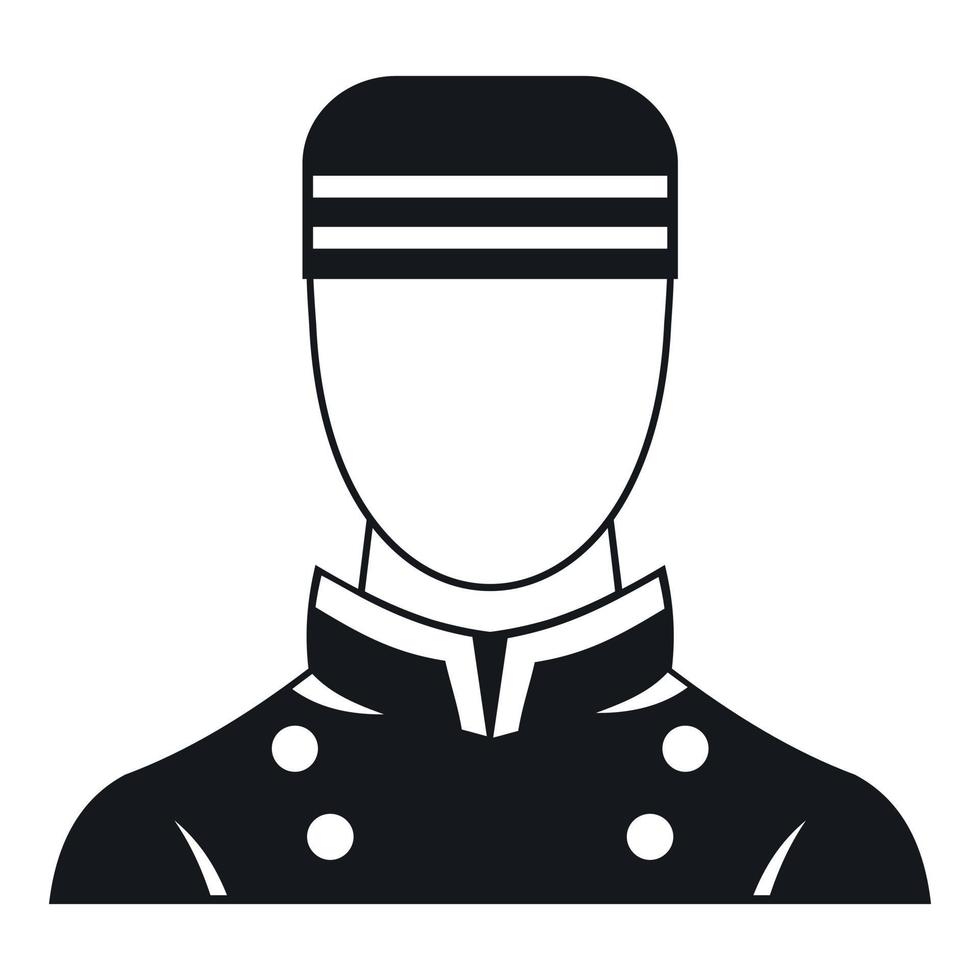 Doorman icon, simple style vector