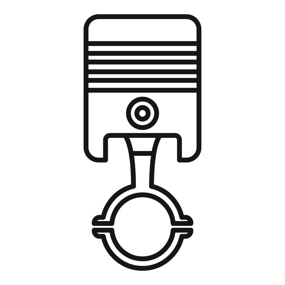 Auto piston icon, outline style vector
