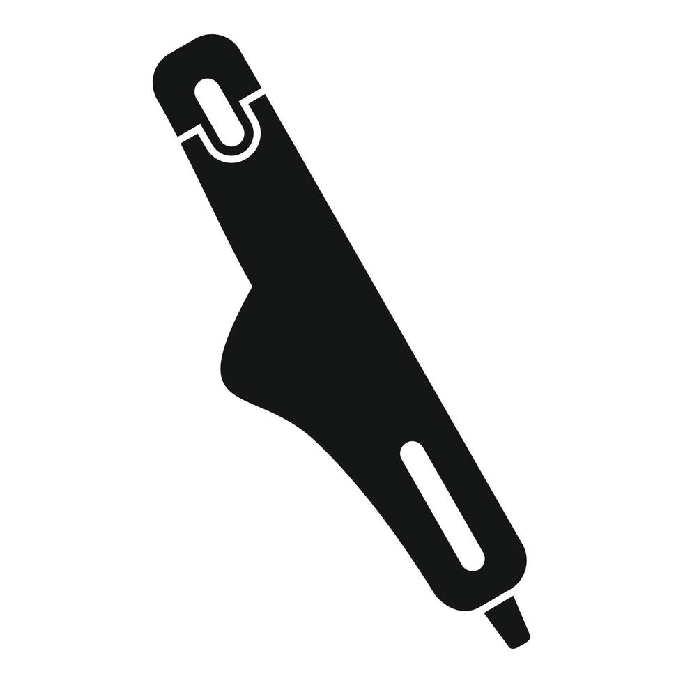 Icono de pluma de juguete 3d, estilo simple vector
