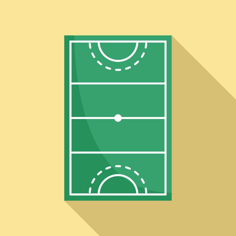 Hurling field icon, flat style vector