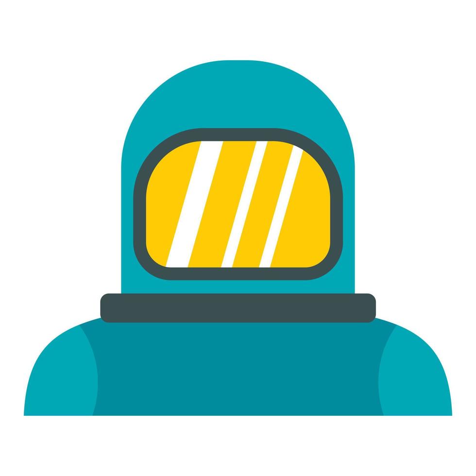 Cosmonaut icon, flat style vector