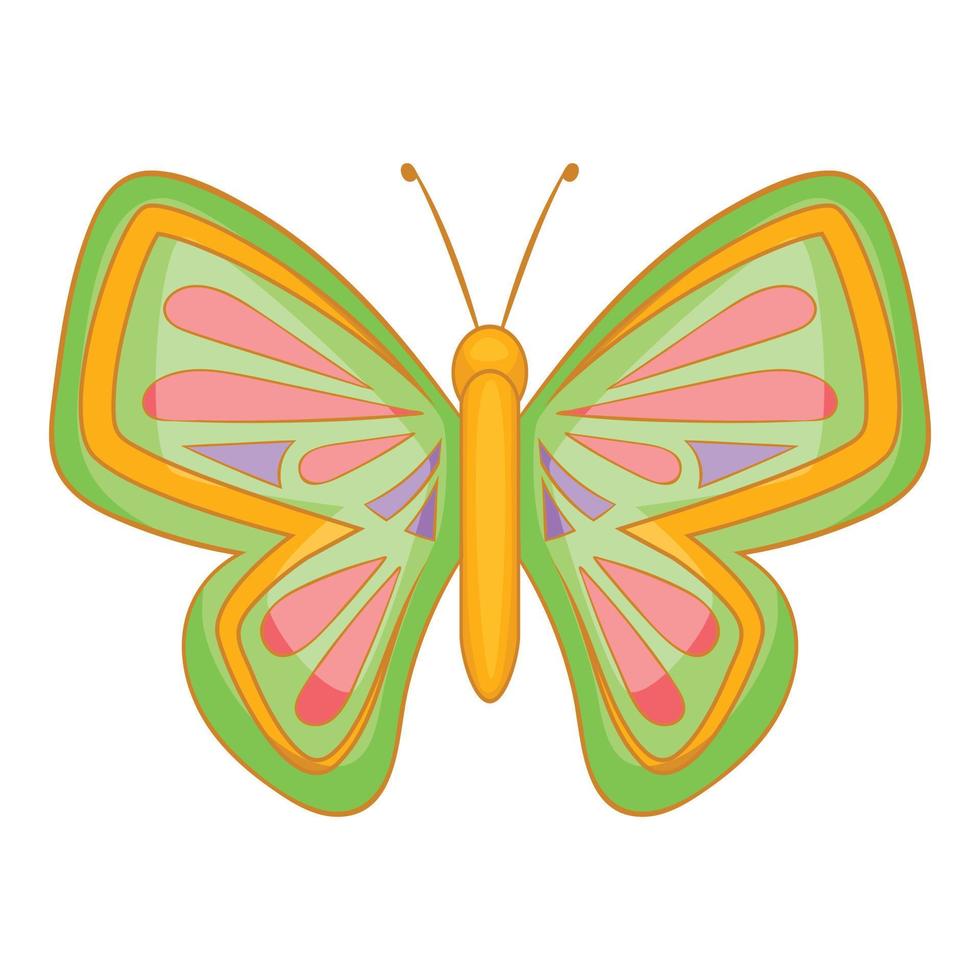 Big butterfly icon, cartoon style vector