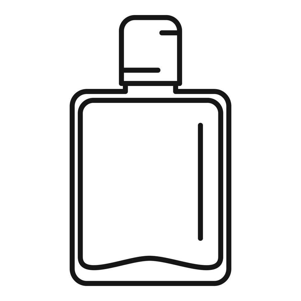 Alcohol bottle icon, outline style vector