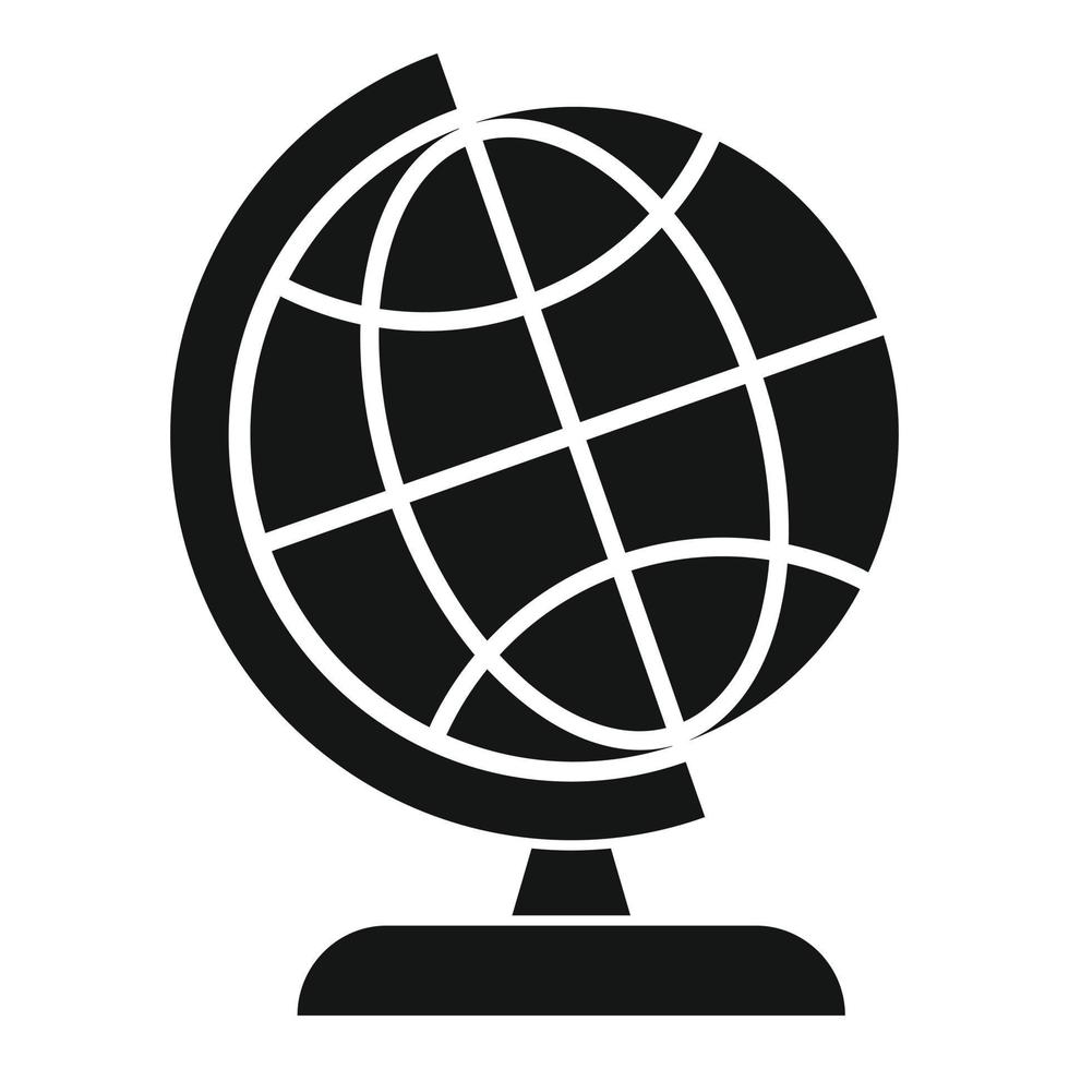 icono de globo de viaje, estilo simple vector