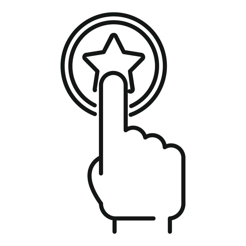 Sale bonus button icon, outline style vector
