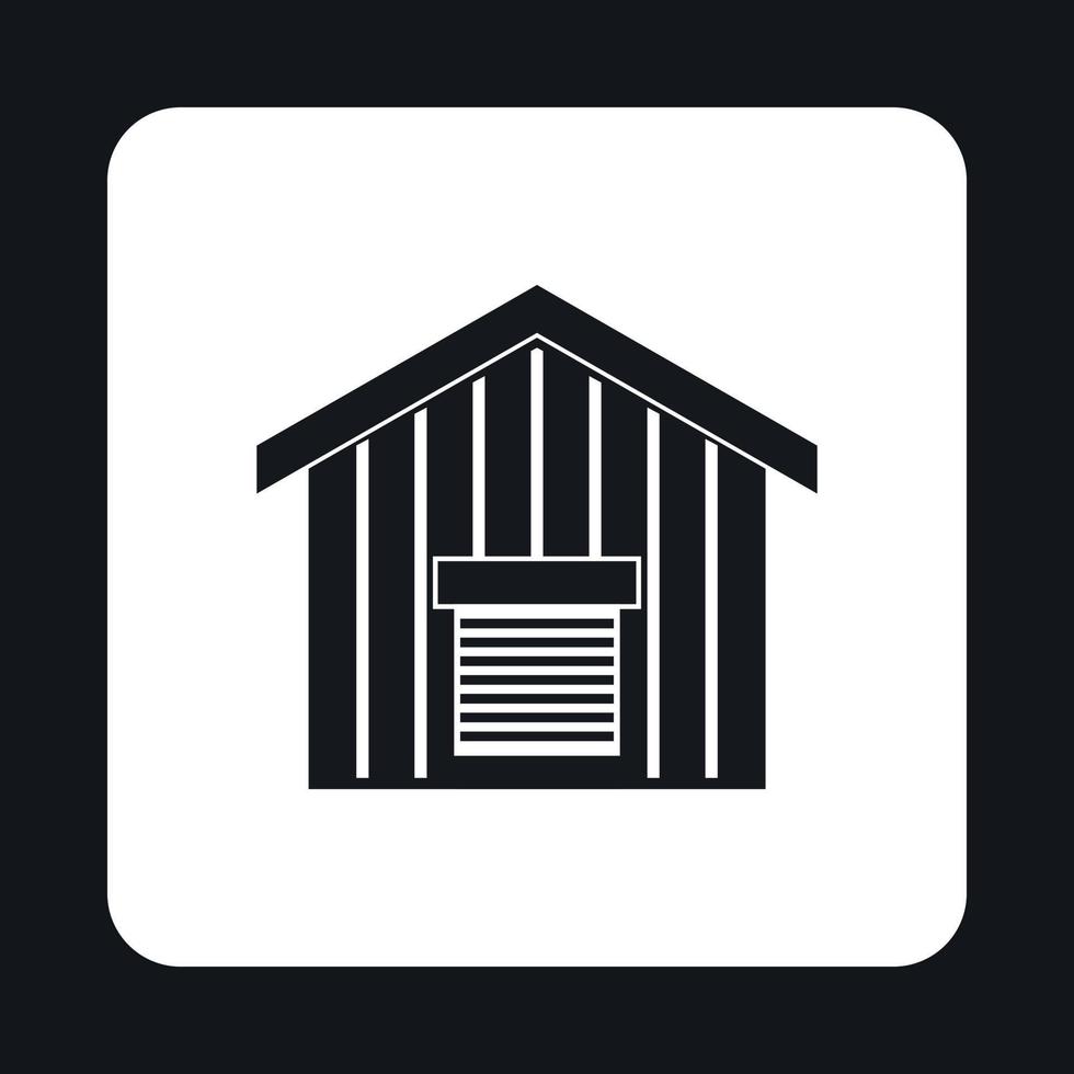 Barn icon in simple style vector