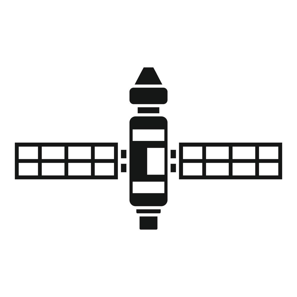 Modern space station icon simple vector. International mars station vector