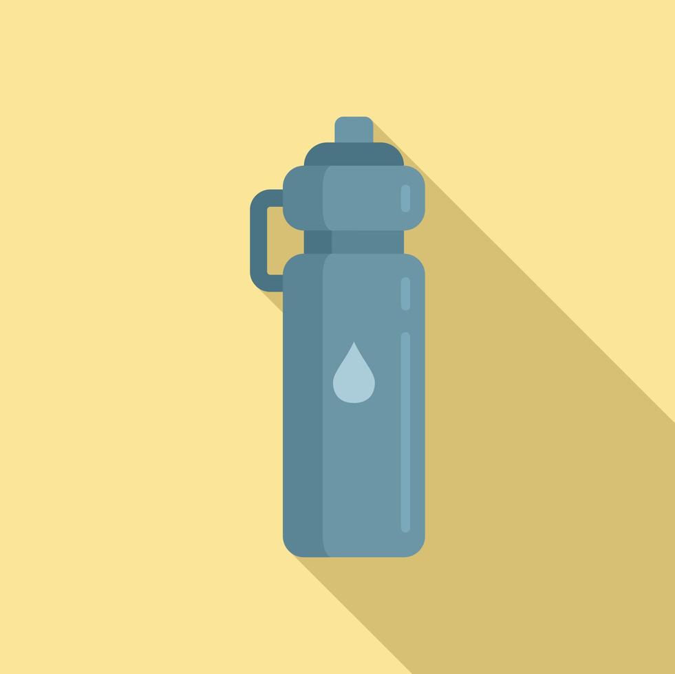 icono de botella de agua corriente, estilo plano vector