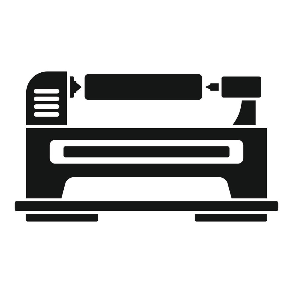 Control lathe icon, simple style vector