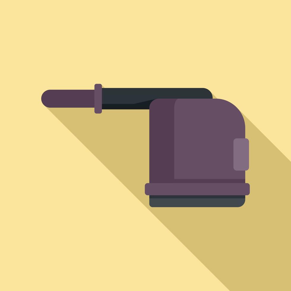 Carpet steam cleaner icon, flat style vector