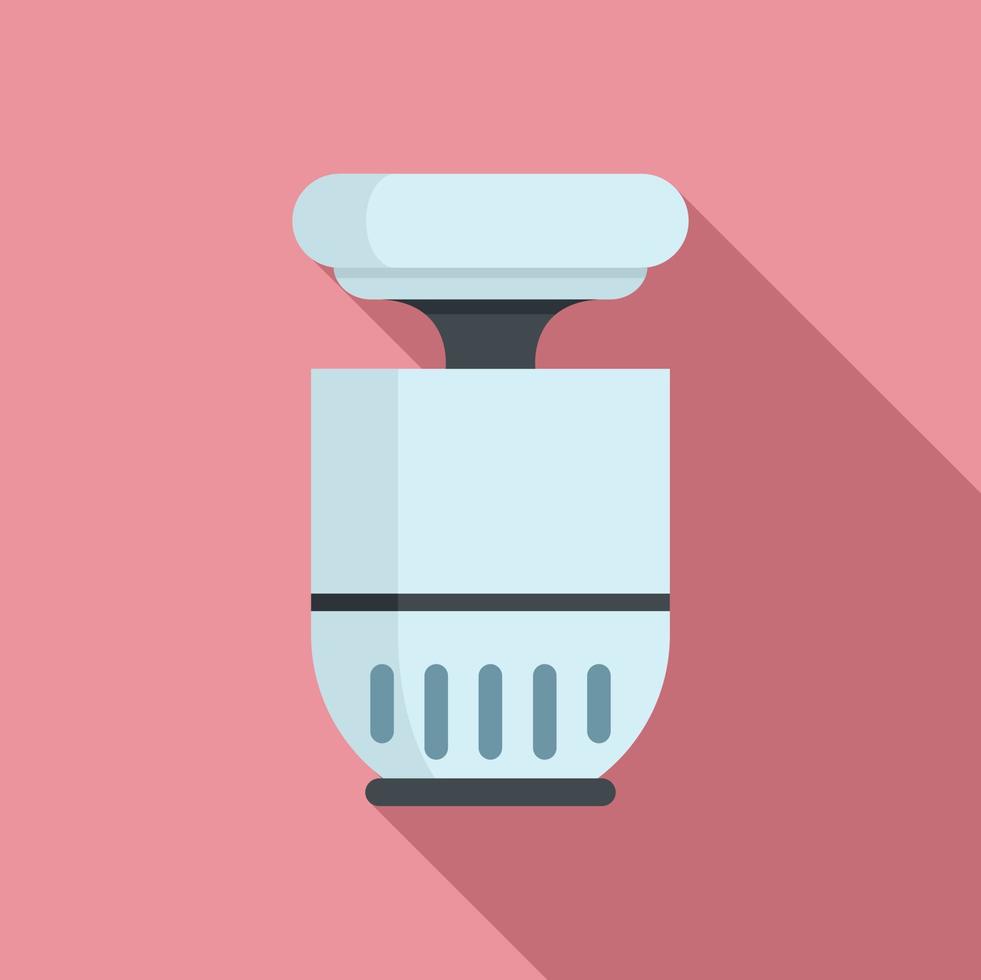 Virus ultraviolet device icon, flat style vector