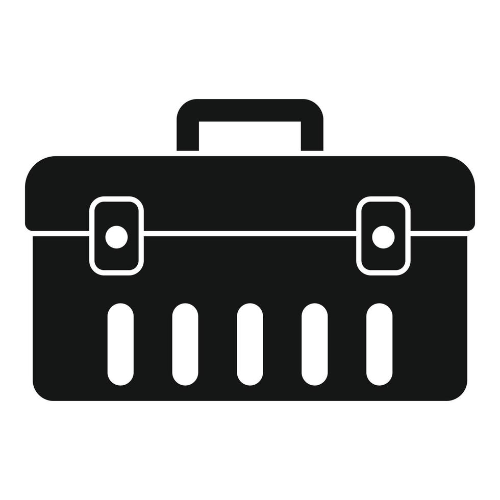 Car tool box icon, simple style vector