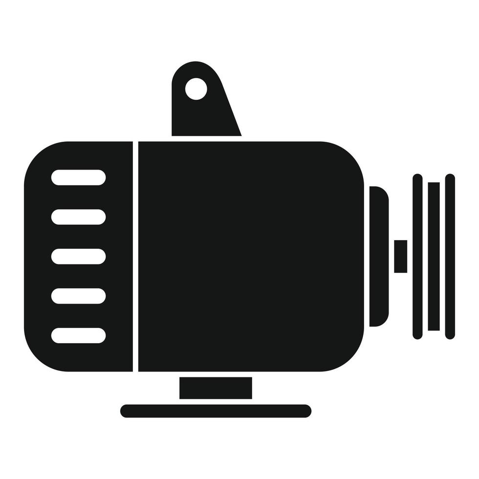 Car generator icon, simple style vector