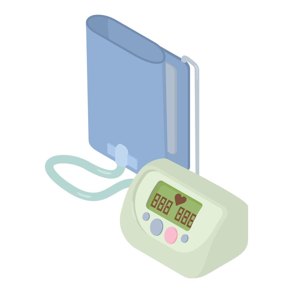 Tonometer icon, isometric 3d style vector