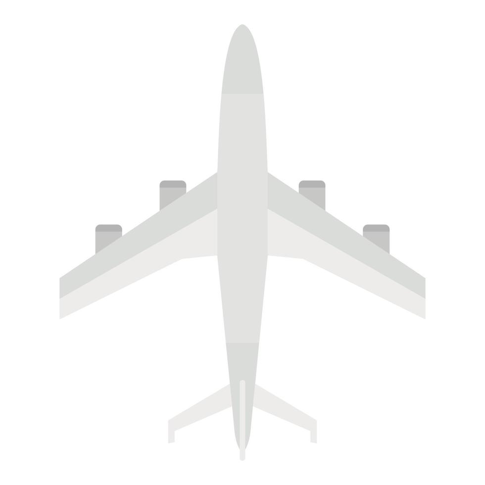 icono de avión, estilo plano vector